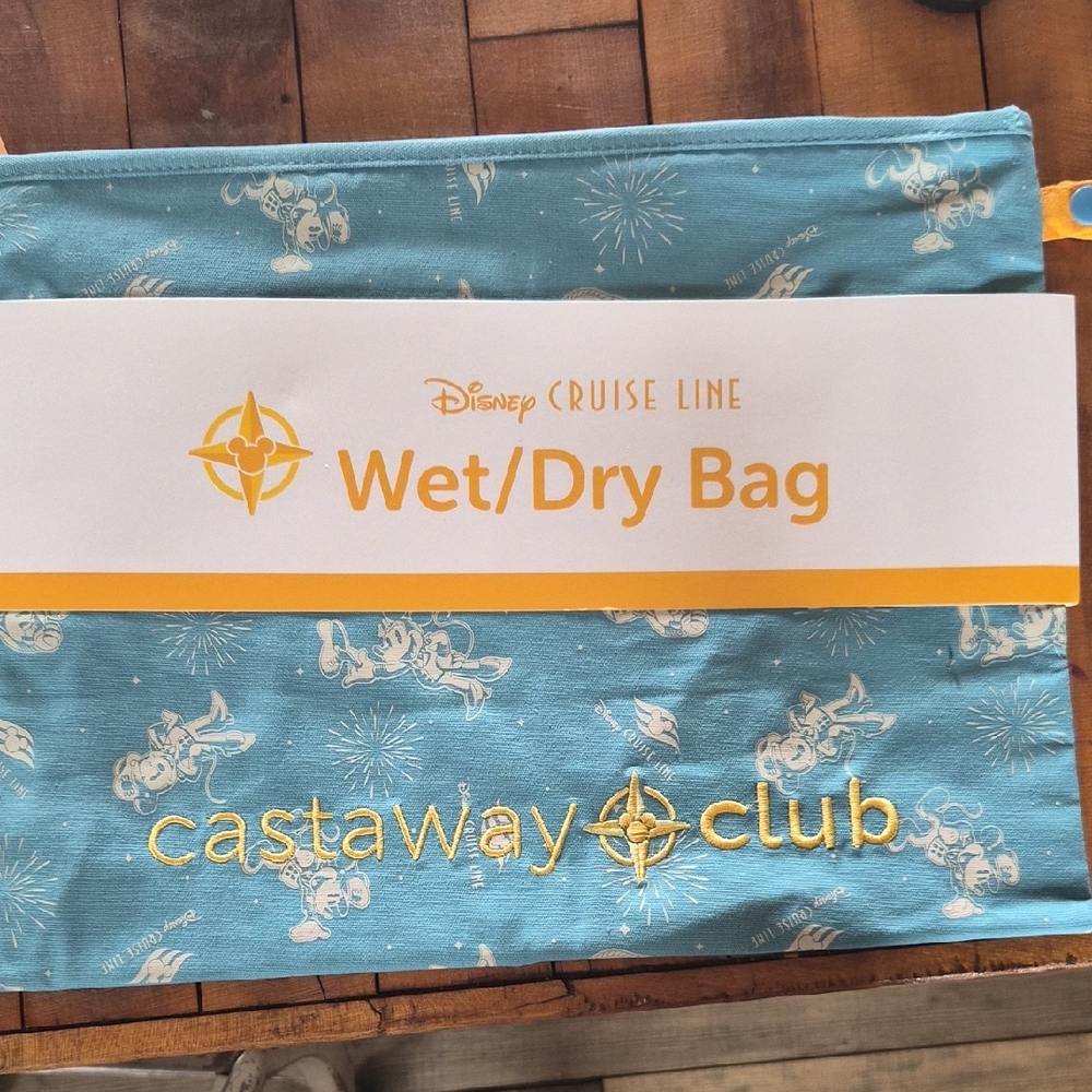 Disney Cruise Line Castaway Club Wet/Dry Bag - Blue